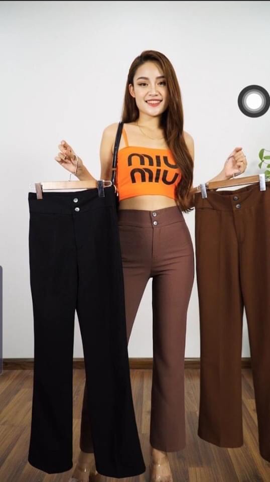 Quần Loe 2 Khuy Dáng Dài Sang chảnh mã 306
