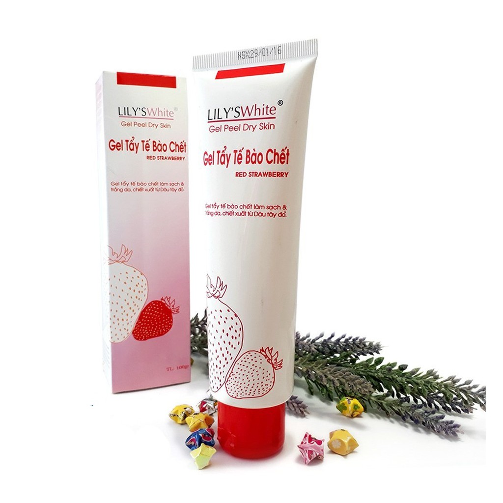 ????gel tẩy tế bào chết lilys white dâu - 100g