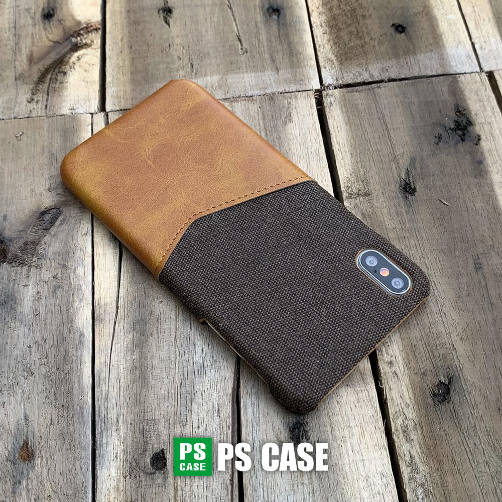 Ốp da vải kiêm ví dành cho iPhone X / iPhone XS - PS Case Phân Phối
