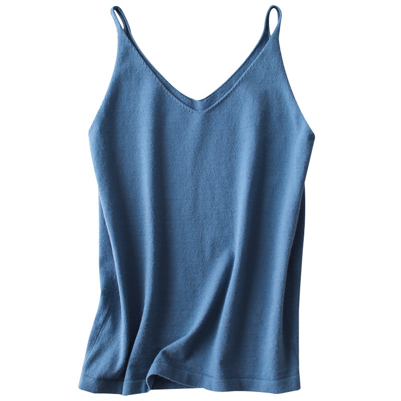 Áo hai dây Mongtoghi cổ chữ V mặc trong Vest, mặc đi ngủ mùa xuân hè thu đông đều tiện (Mã AD)