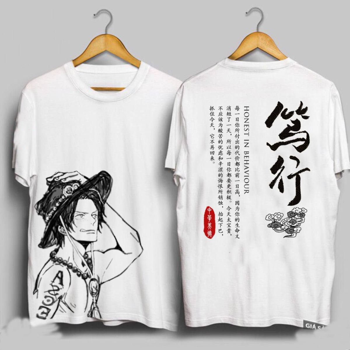 [HCM][ẢNH THẬT] Áo Thun ACE HỎA QUYỀN Cực Chất | Áo One Piece ACE Đảo Hải Tặc | LUFFY | Zoro Siêu Đẹp OP11