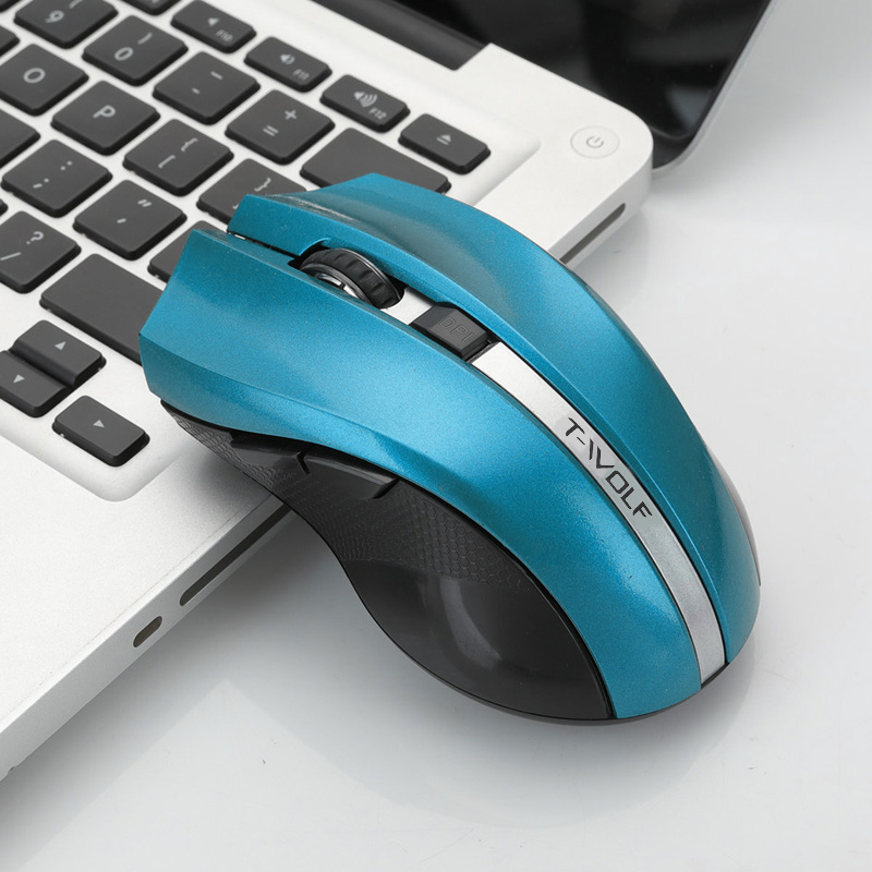 T-wolf q5 2.4ghz wireless silent computer mouse 1800dpi adjustable ergonomic mice good cordless optical pc laptop gaming mouse - chuột máy tính không dây