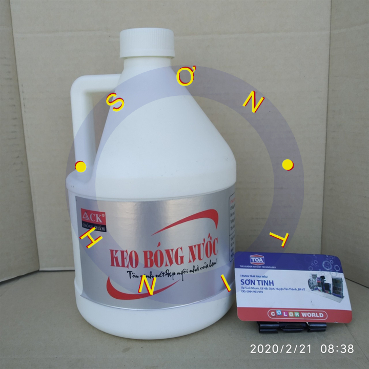 Keo bóng nước tạo bóng CK [2 lít] cho gỗ, đá , tường ( Chống thấm tạo bóng Shieldkote )