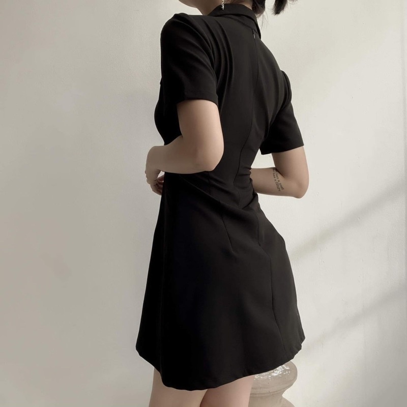 ĐẦM VEST ĐEN KẾT NÚT ( có bigsize )