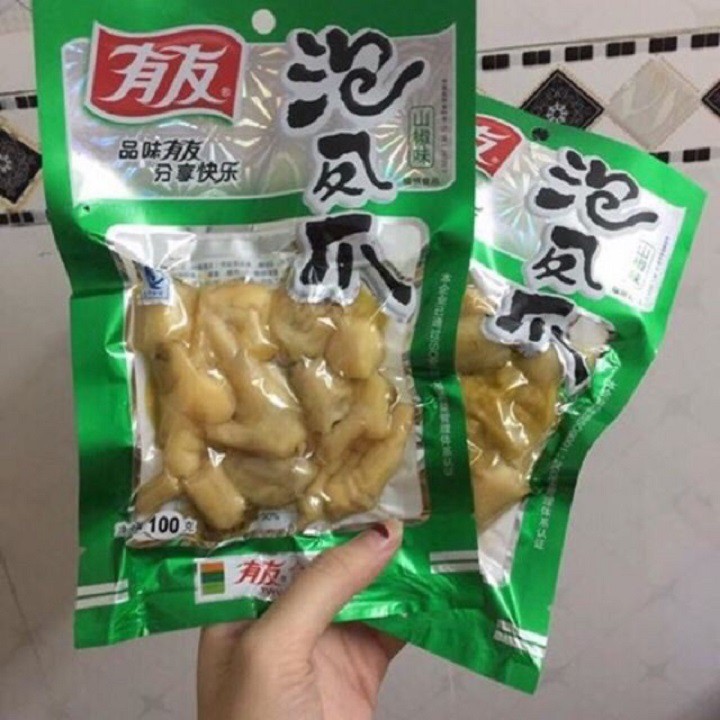 [có sẵn] sỉ 1 thùng chân gà cay yuyu 100g(50 gói)