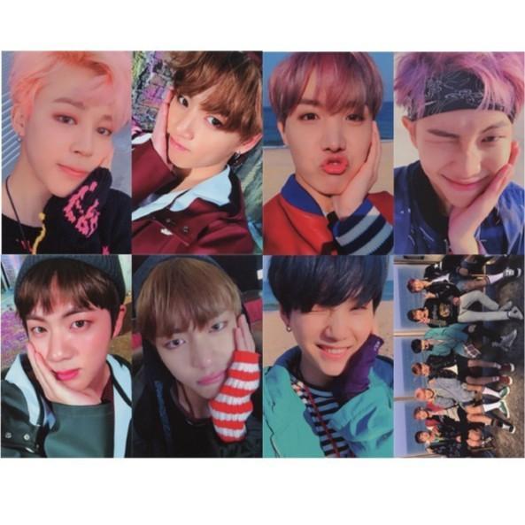 [HCM]Set card có chữ kí BTS - hồng