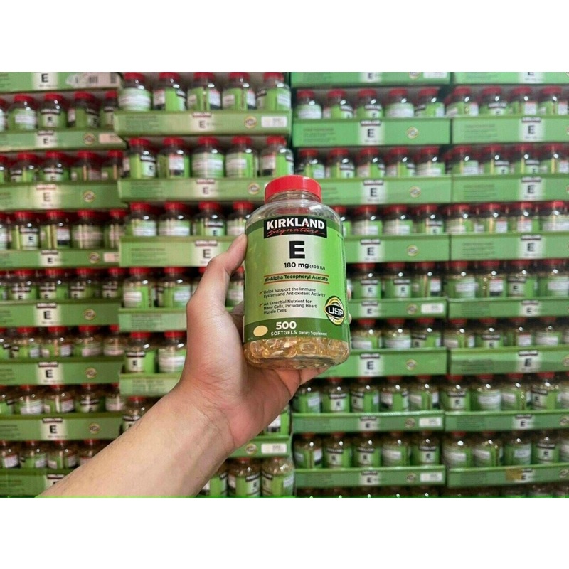 Vitamin e 400 iu kirkland 500 viên của mỹ - chính hãng