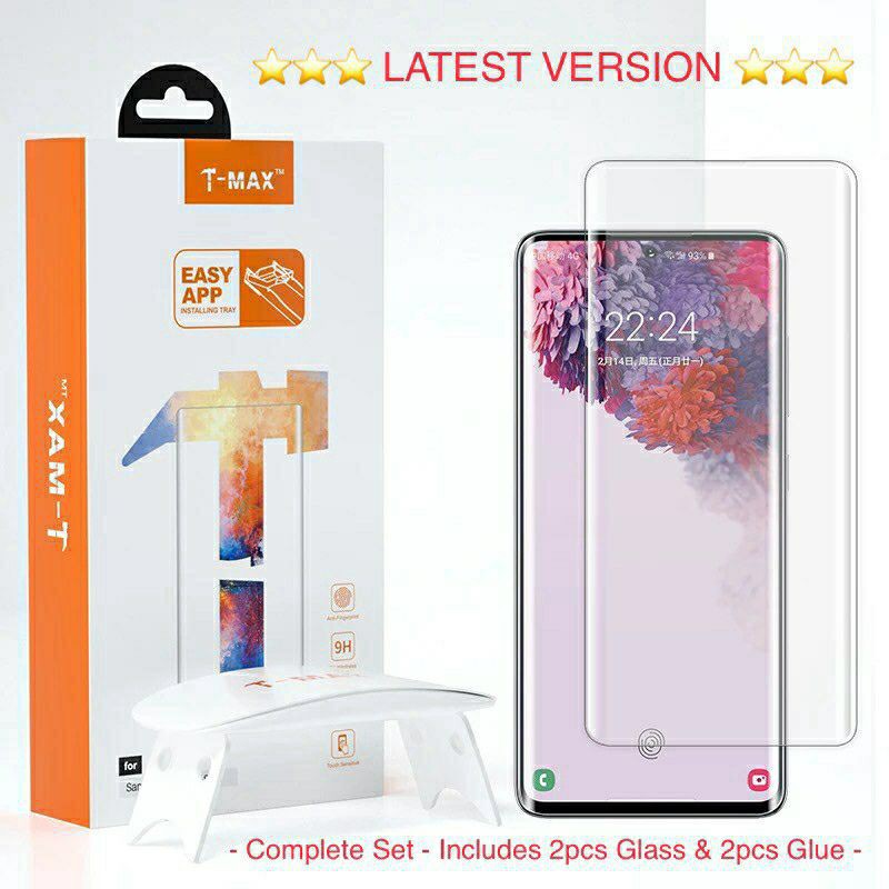 [ SALE] Kính Cường Lực T-Max Uv Dành Cho Note 20 Ultra / Note 9 / Note 10 Plus / S10 Plus/ S20 Plus/ S20 Ultra