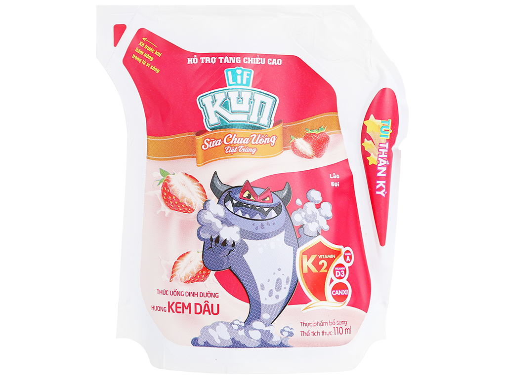 Thùng 24 bịch LiF Kun 110ml đủ vị
