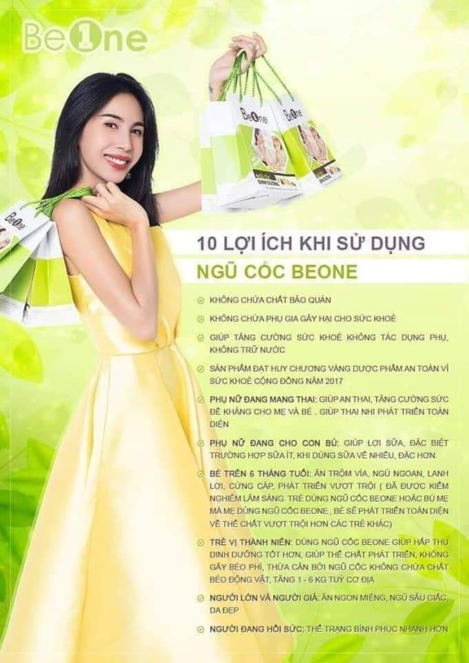 BỘT NGŨ CỐC BEONE DÀNH CHO MỌI LỨA TUỔI