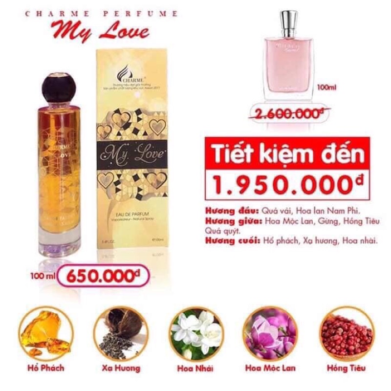 nước hoa cham mylove 100ml