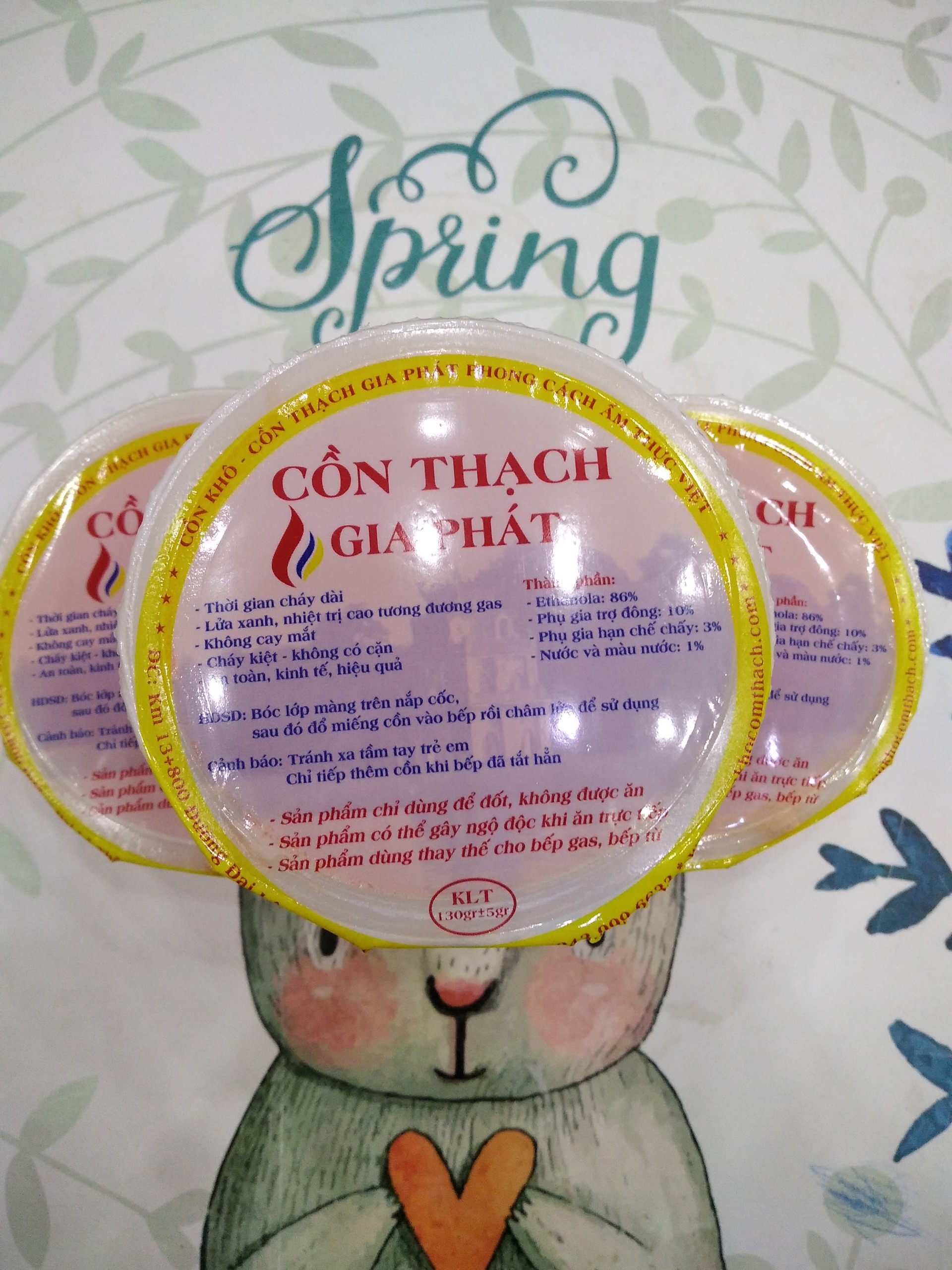 5 HỘP CỒN THẠCH SIÊU CHÁY CHỈ 79K