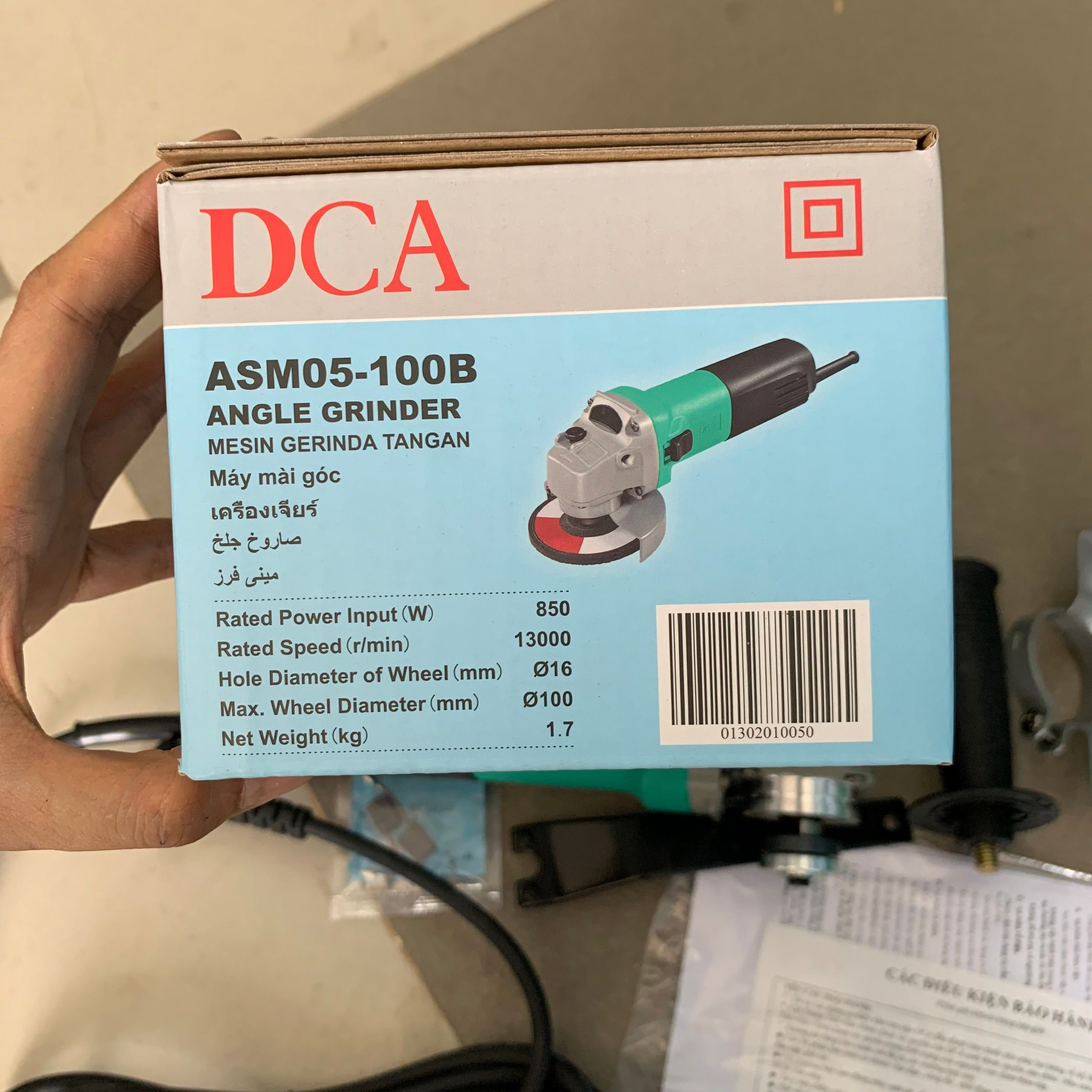850W MÁY MÀI GÓC DCA ASM05-100B