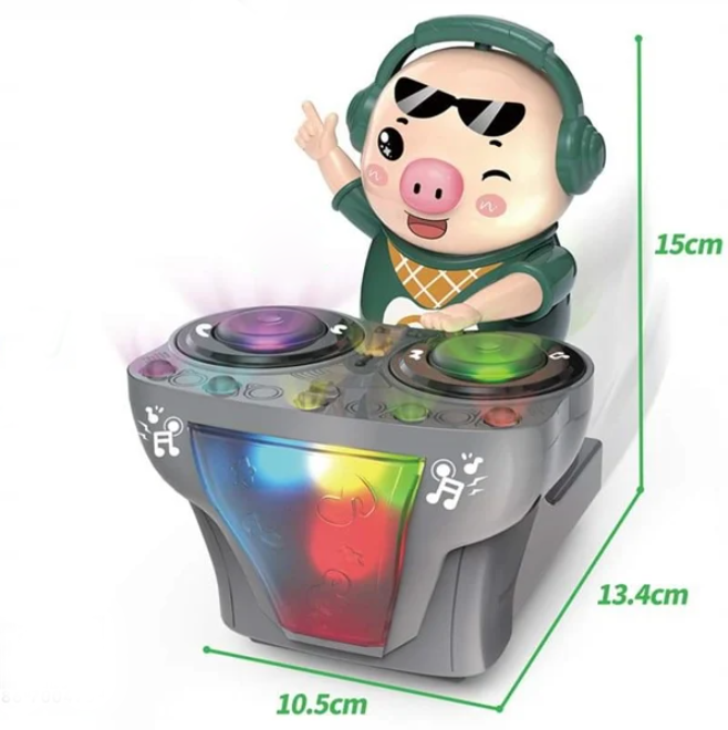 Đồ chơi Heo DJ đánh nhạc  di chuyển tiến lùi vui nhộn, Đồ chơi cho bé Chú Heo Chơi DJ có Nhạc và Đèn, Đồ chơi trẻ em Heo dễ thương nhảy theo nhạc - LICLAC