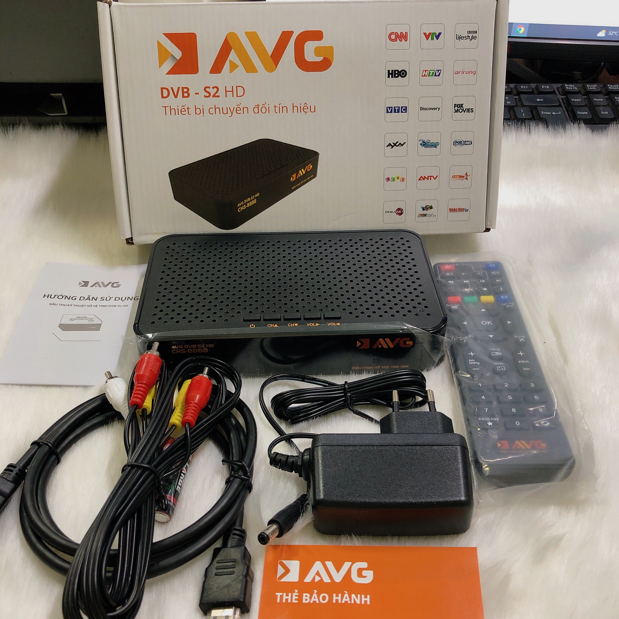 Đầu thu truyền hình avg s2 sẵn tk 360k - đầu thu mobitv xài chảo