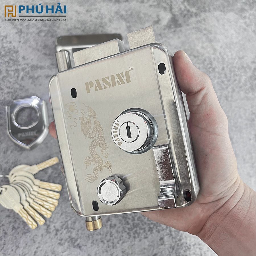 Khóa cổng M699-1 bằng Pasini (bộ)
