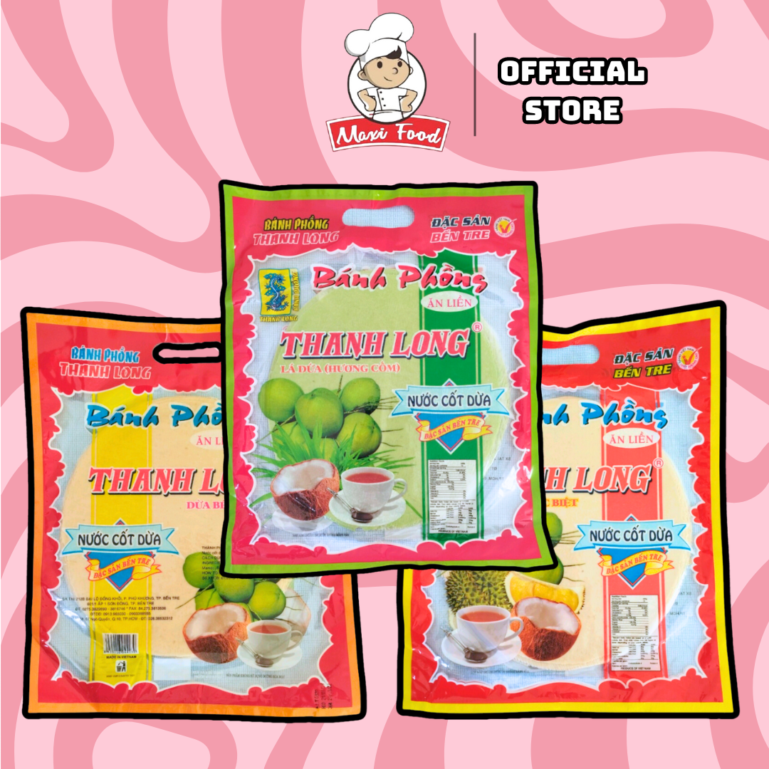 Bánh phồng sữa nước cốt dừa- Đặc sản Bến Tre (bịch 10 cái) MAXIFOOD