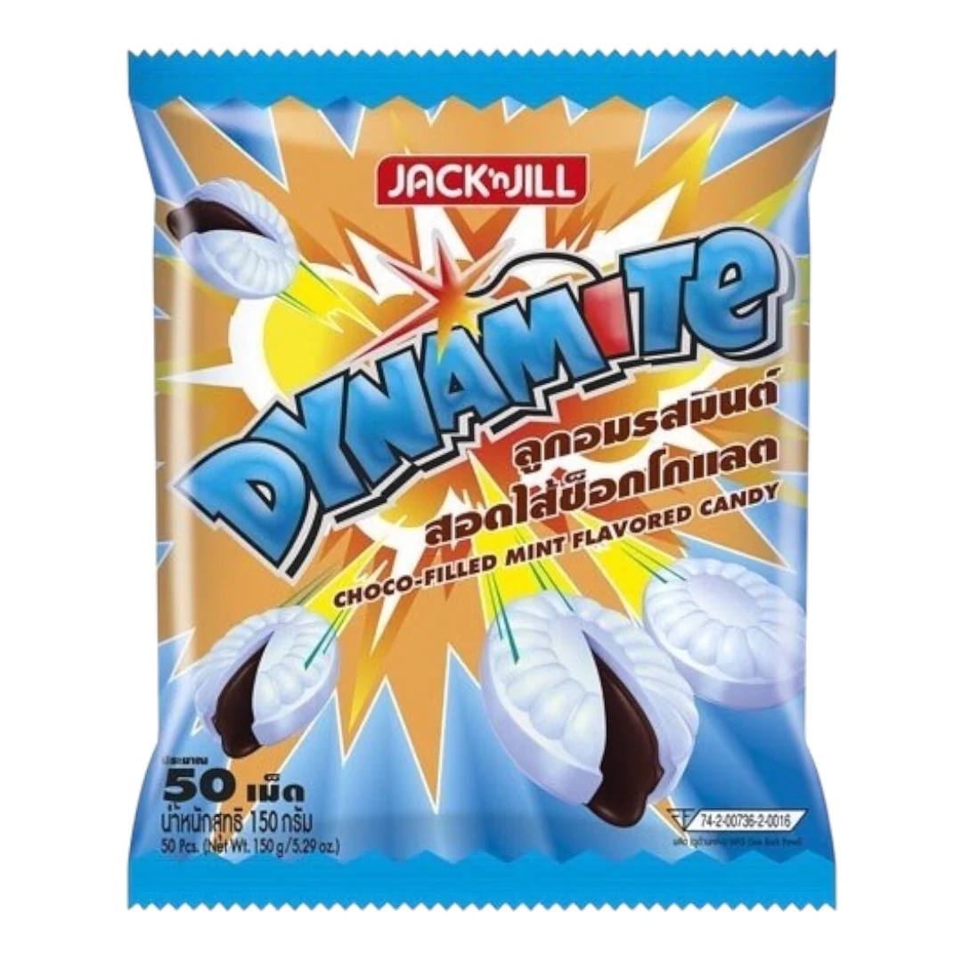 kẹo dynamite socola chews bạc hà nhập thái lan túi 125g