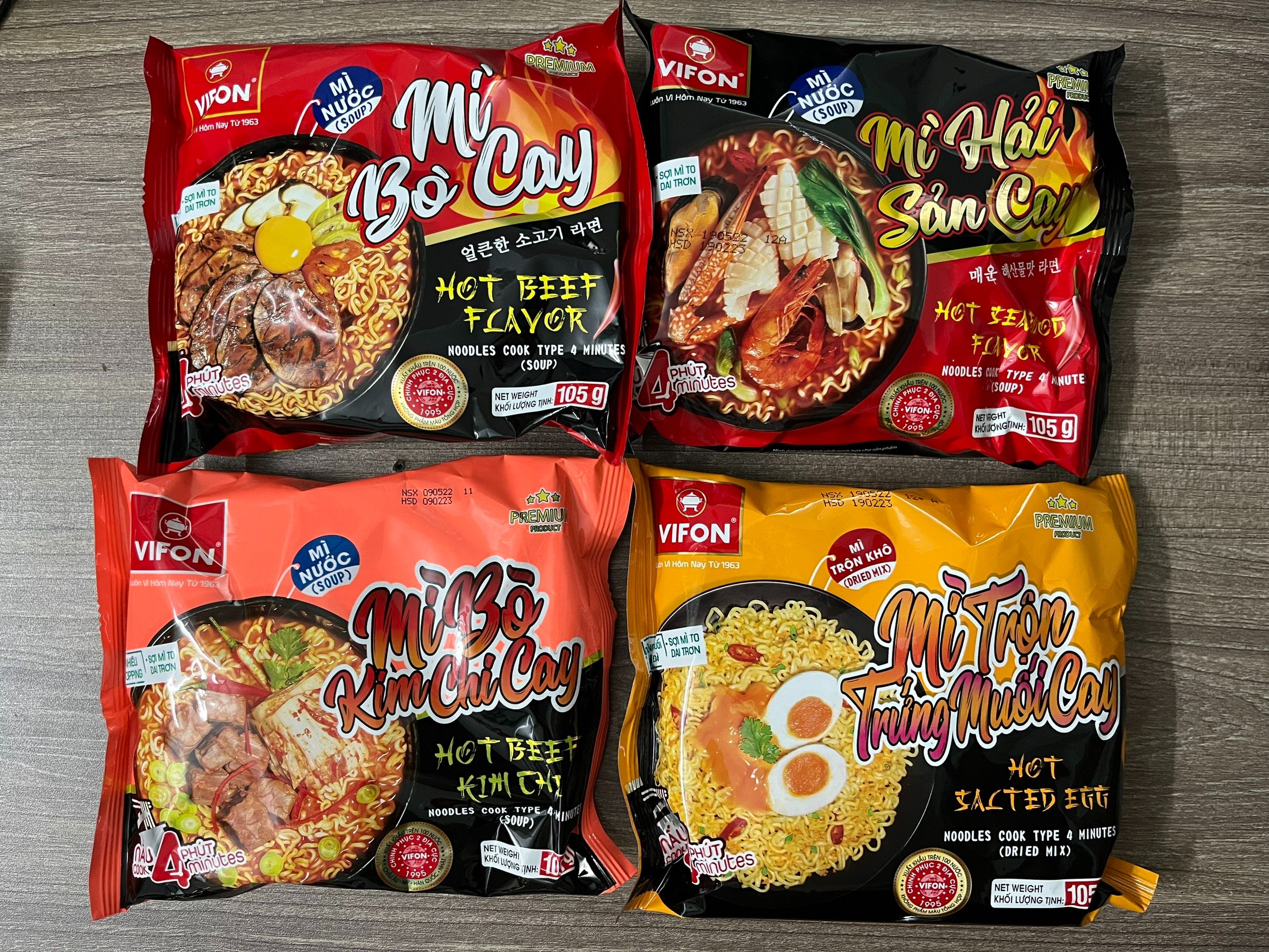 Mì Bò Cay Vifon 105g