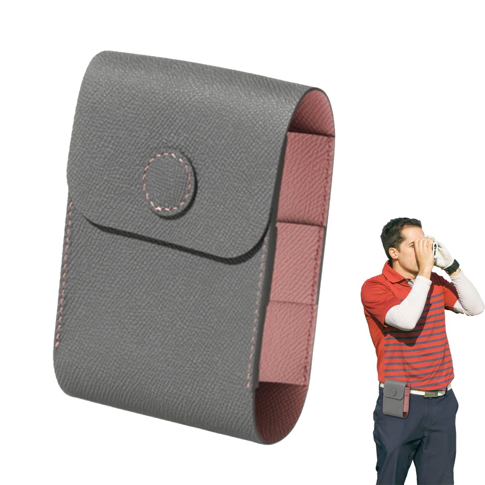 DAGLIGT Golf Accessory Golf Equipment Leather Protective Case Ranging Instrument Bag Waterproof Box Stitching Case Leather Box Golf Rangefinder ic Case Golf Ball Bag Diastimeter Case For Golf Leather Storage Case