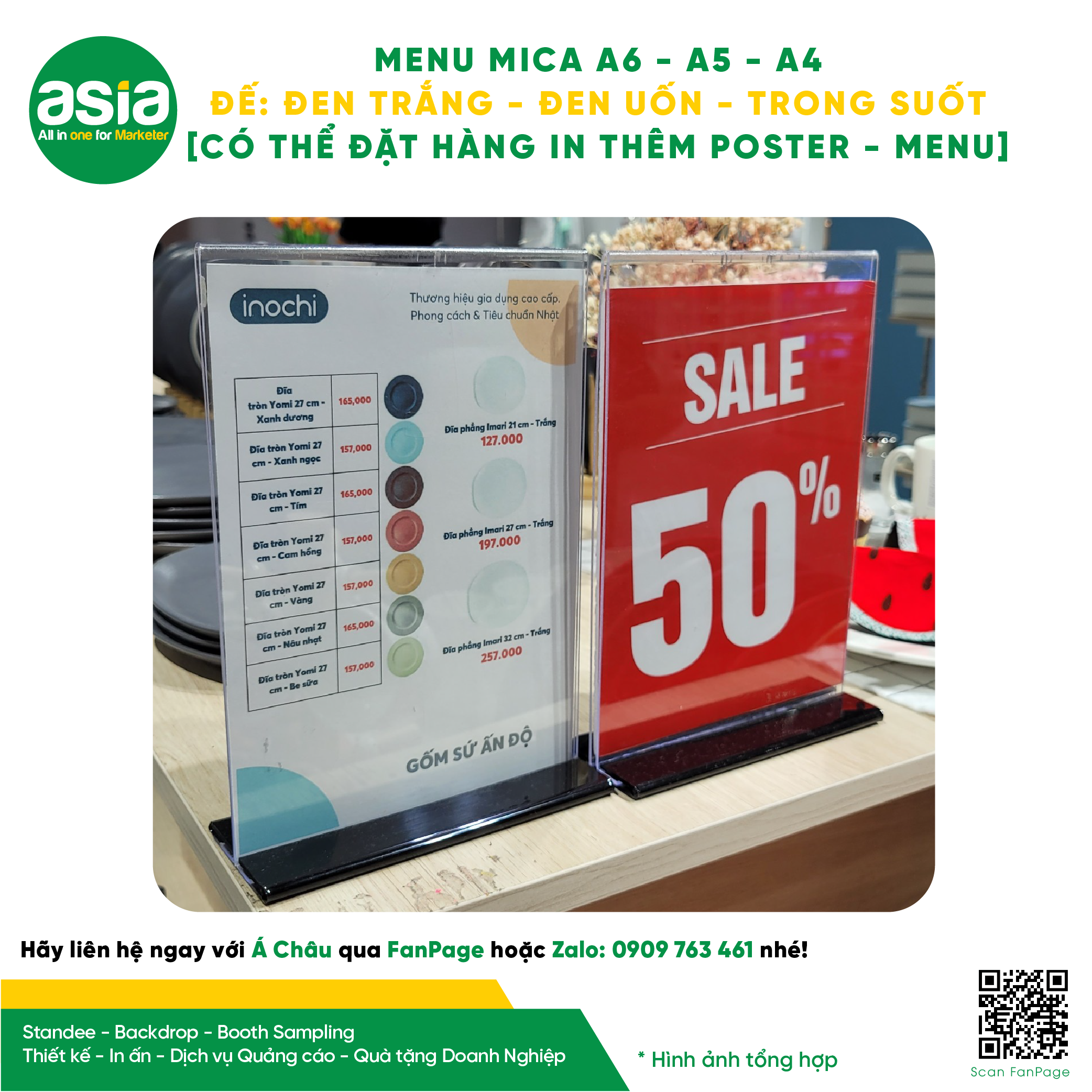 Menu mica, Tentcard Mica