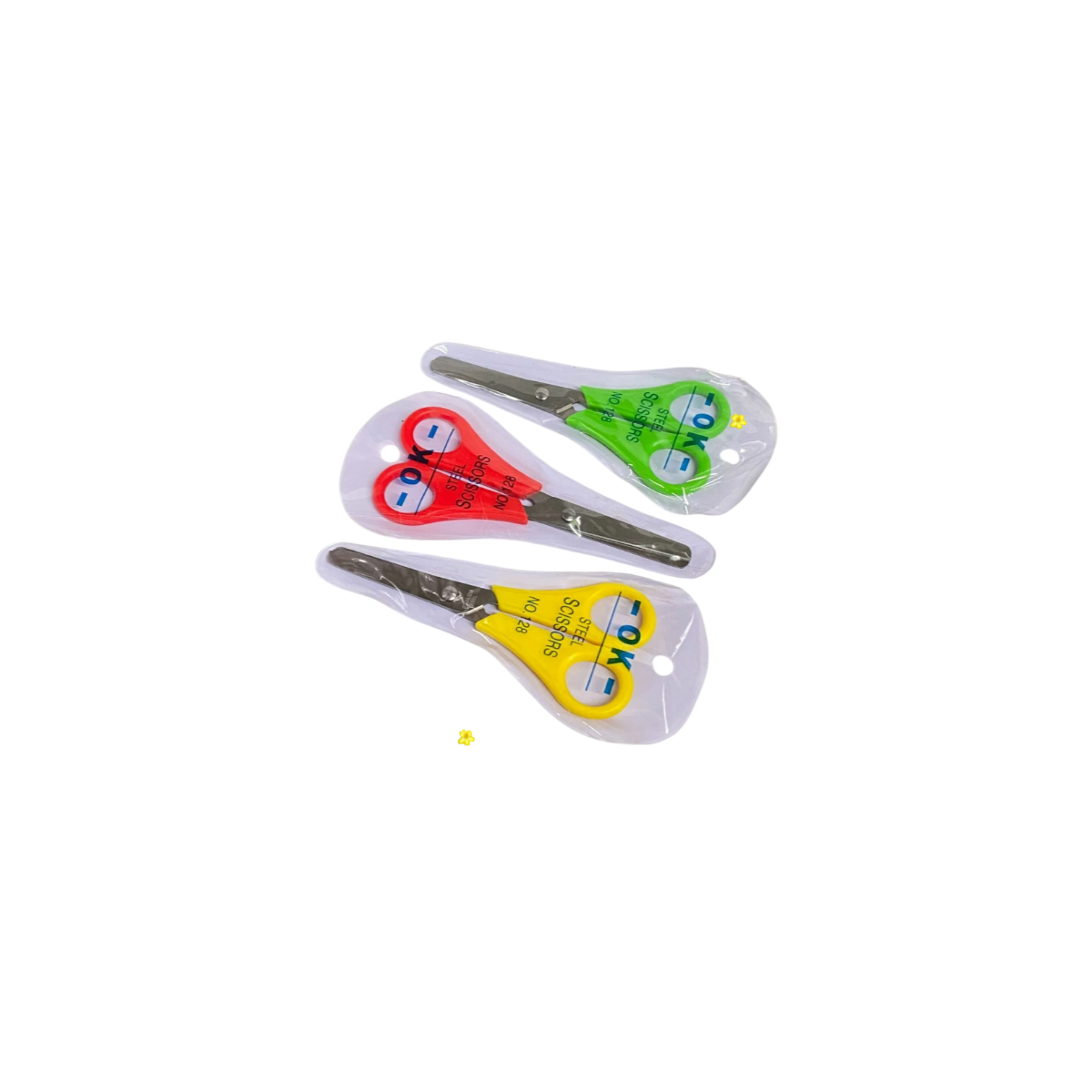 Kéo Học Sinh Cắt Thủ Công Nhỏ S-128 (5.5x13cm) - Bộ 3 Cây