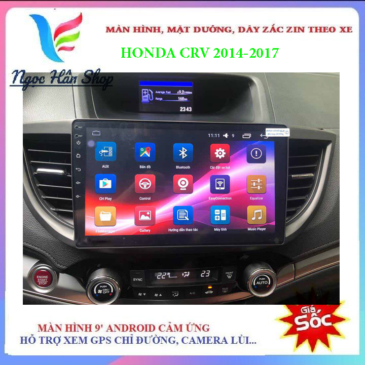 Màn hình hệ android  10.1, cho xe HONDA CRV 2014-2017, màn cảm ứng, lướt web, xem phim, nghe nhạc, chơi game trực tuyến - đồ chơi phụ kiện ô tô, camera trong xe oto