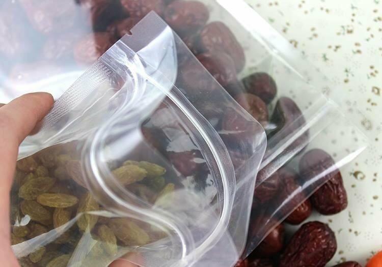 [HCM]Túi Zip Hai Mặt Trong - Size 15x22 - 250gram bột