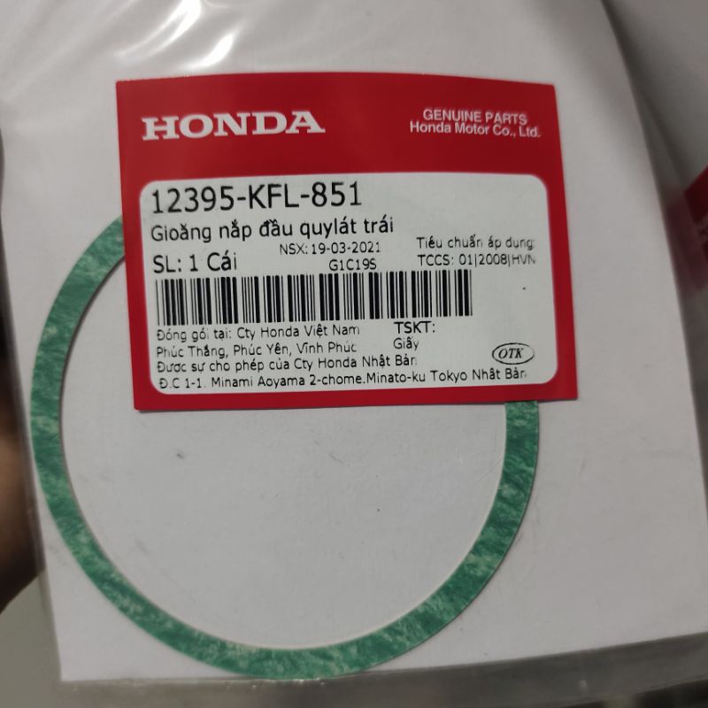 Ron, gioăng nắp đầu quy lát trái Honda Dream/ Wave/ Future 1
