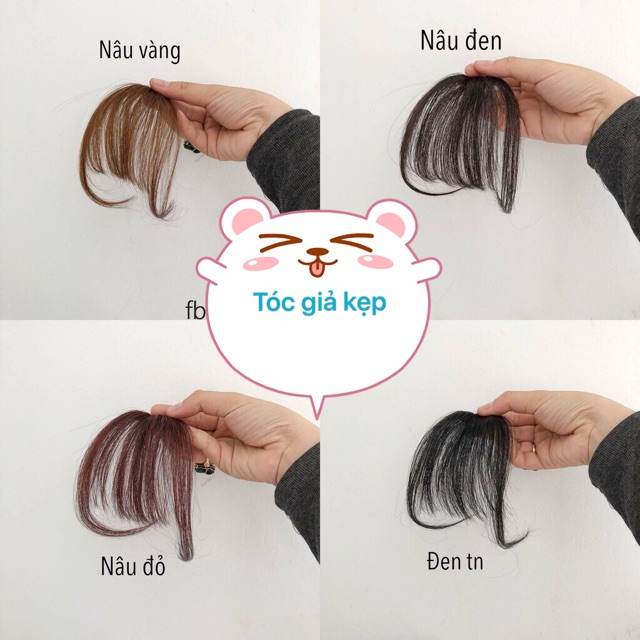Tóc giả nữ mái Tóc giả mái thưa tóc thật