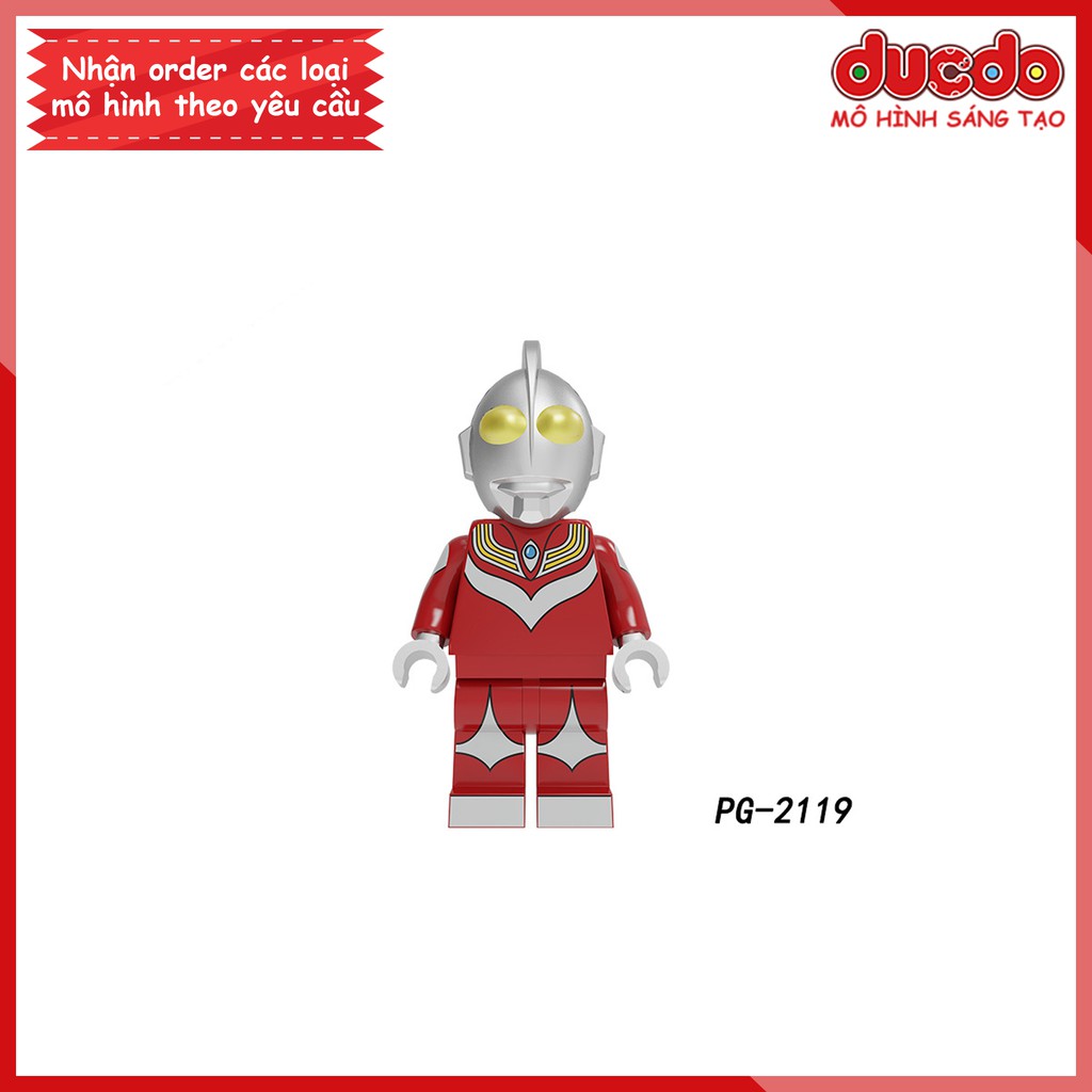 Minifigures các nhân vật siêu nhân điện quang Ultraman - Đồ chơi Lắp ghép Xếp hình Mô hình Mini Iron Man POGO PG8248