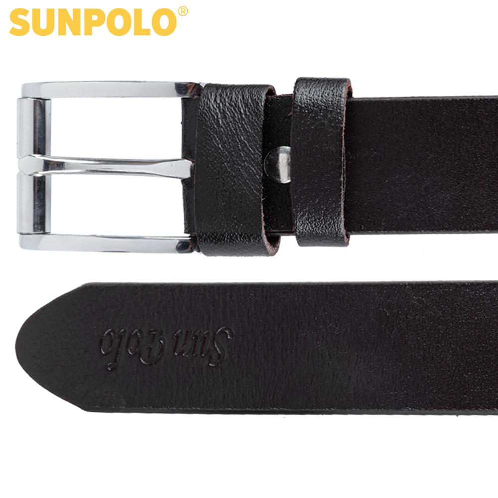 Thắt Lưng Nam Da Bò 1 Lớp BS05DN SUNPOLO (Đen, Nâu)
