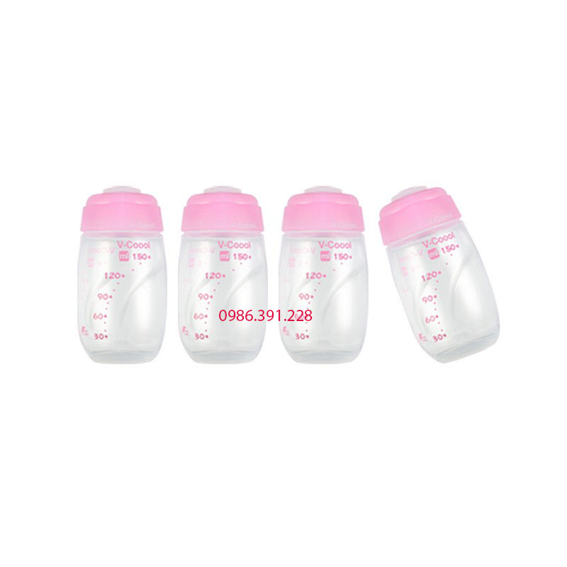 Bình trữ sữa 150ml cổ rộng- Bình trữ sữa V-Coool