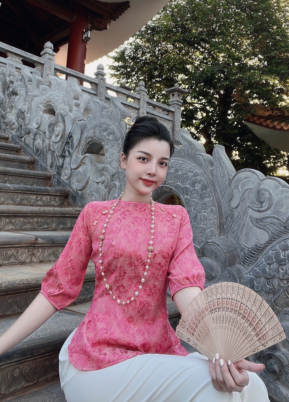 Đồ Lam Đi Chùa # Mẫu Cúc Ngọc Lụa Gấm # Quần Áo Nữ