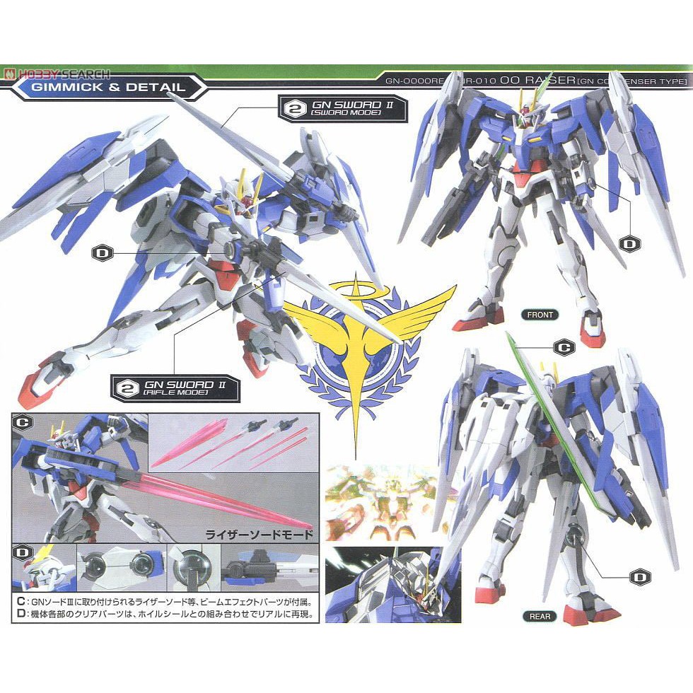[Hoàn Tiền 10%]Mô hình lắp ráp HG 00 Raiser GN Condenser Type 070