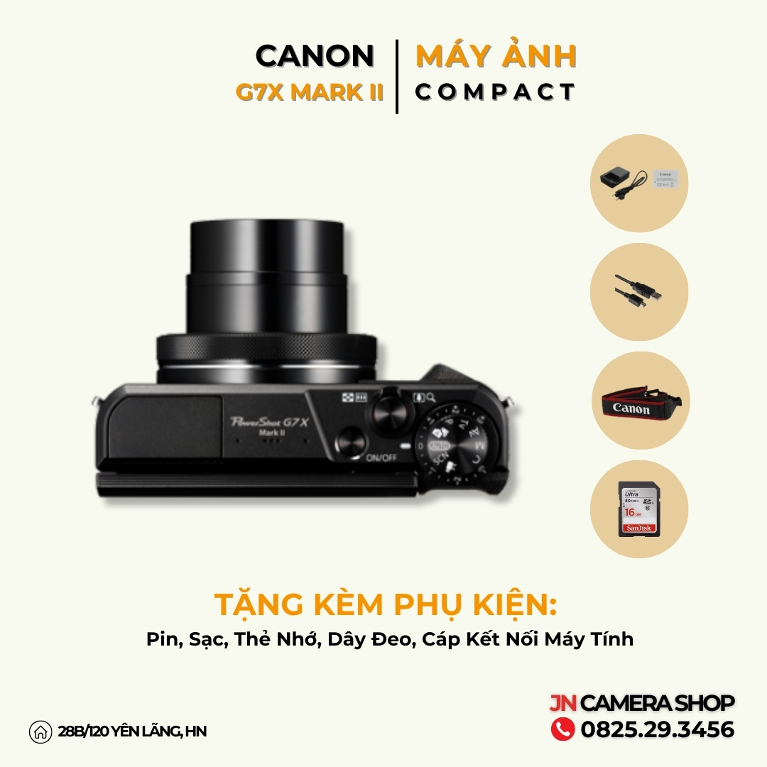 Máy ảnh canon G7X mark II - Máy 99% fullboxx