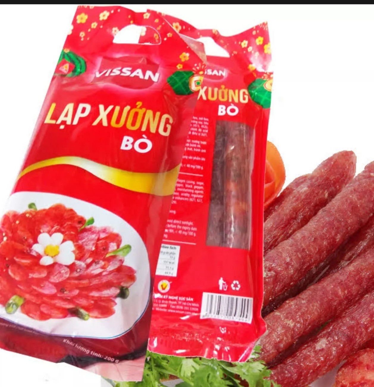 (HCM) LẠP XƯỞNG BÒ VISSAN GÓI 200G