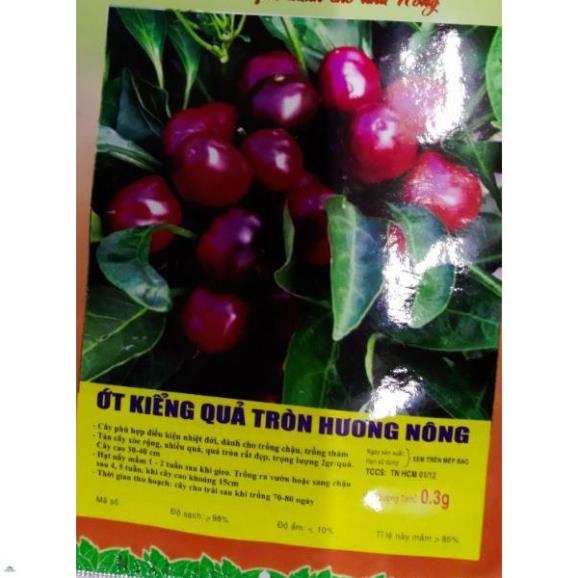 HẠT ỚT KIỂNG QUẢ TRÒN - GÓI 0,3 GRAM