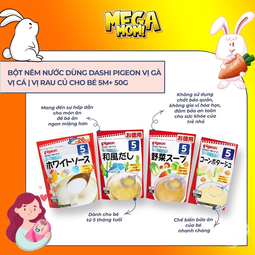 Bột Dashi Pigion cho bé ăn dặm kiểu Nhật, Bột nêm dashi