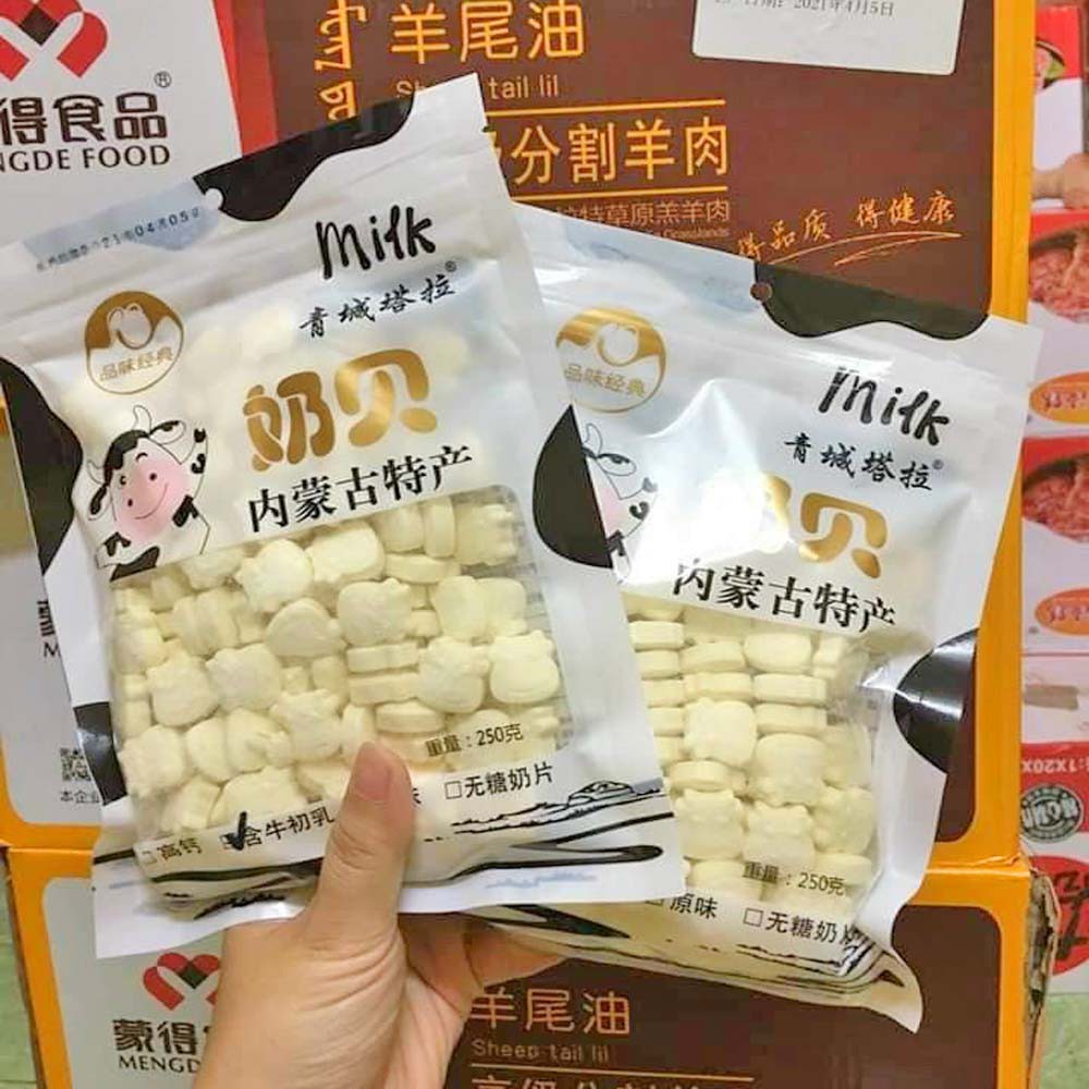 [COMBO 2 GÓI] KẸO SỮA BÒ NON VIÊN NÉN 250GR (90-100 viên)