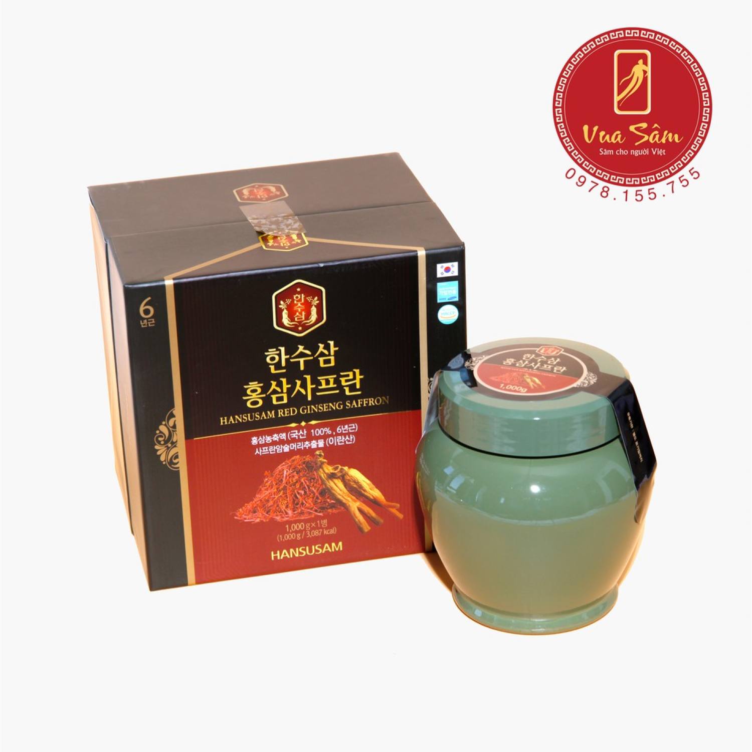 Cao Hũ Hồng Sâm Safron Hũ 1000g