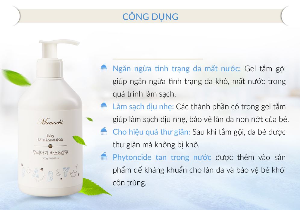GEL TẮM VÀ GỘI MAMACHI