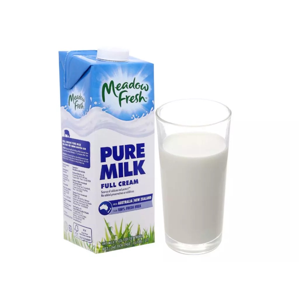 Date 08 22 Sữa tươi tiệt trùng nguyên kem Meadow Fresh 1L