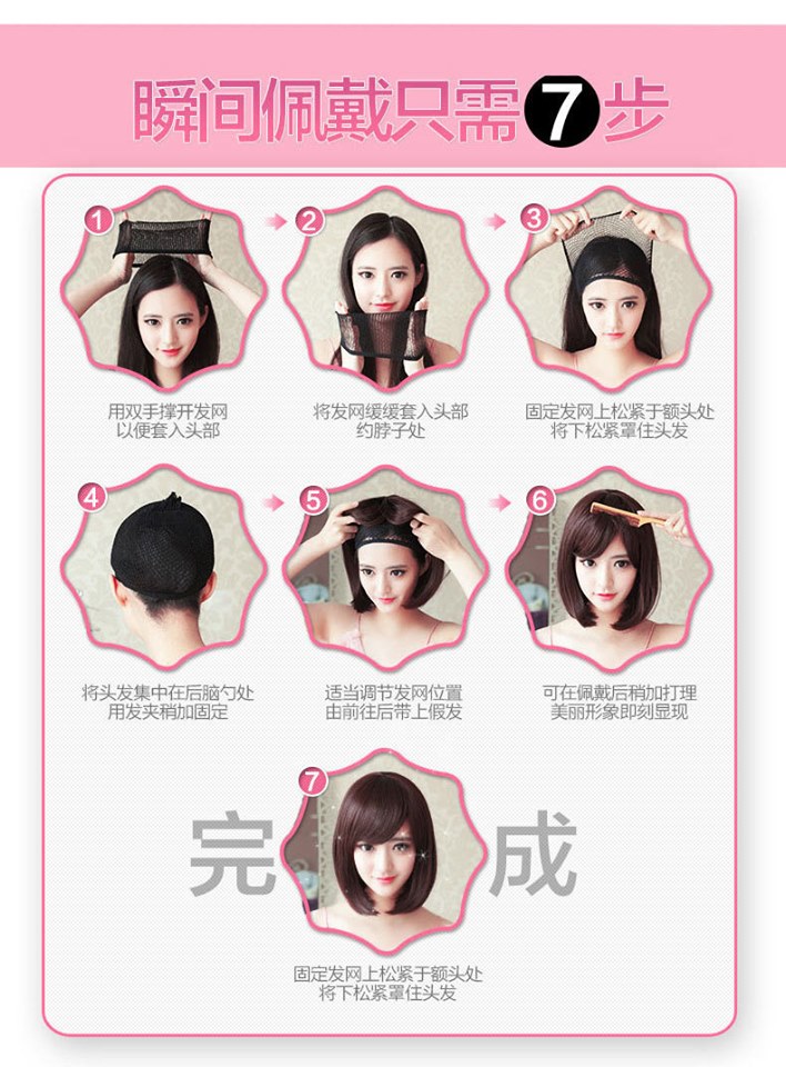 [HCM]Tóc giả nam tặng kèm lưới G10