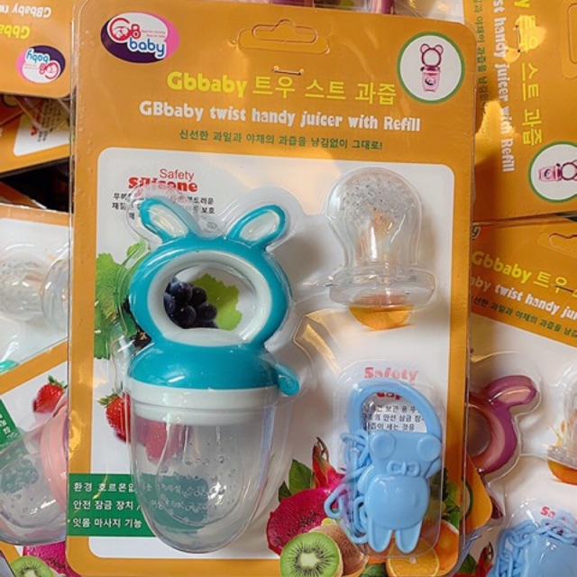 Túi Nhai Chống Hóc Gb Baby Hàn Quốc 3 Giai Đoạn Cho Bé