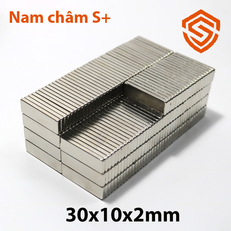 Nam châm đất hiếm 30x10x2/3/5/10mm siêu từ tính