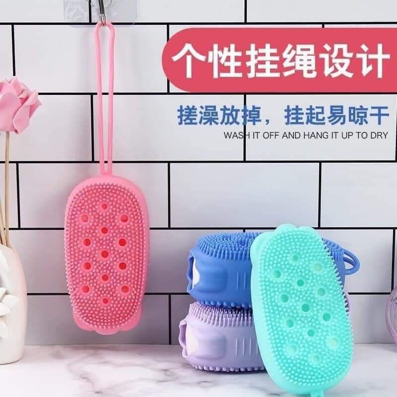 CỰC TỐT - BÔNG TẮM SILICON 2 MẶT TẠO BỌT CAO CẤP HÀN QUỐC - BÔNG TẮM HÌNH HẠT ĐẬU GIÚP CHÀ RỬA CƠ THỂ TẠO CẢM GIÁC THOẢI MÁI THƯ GIÃN XẢ STRESS- BÔNG TẮM SILICON