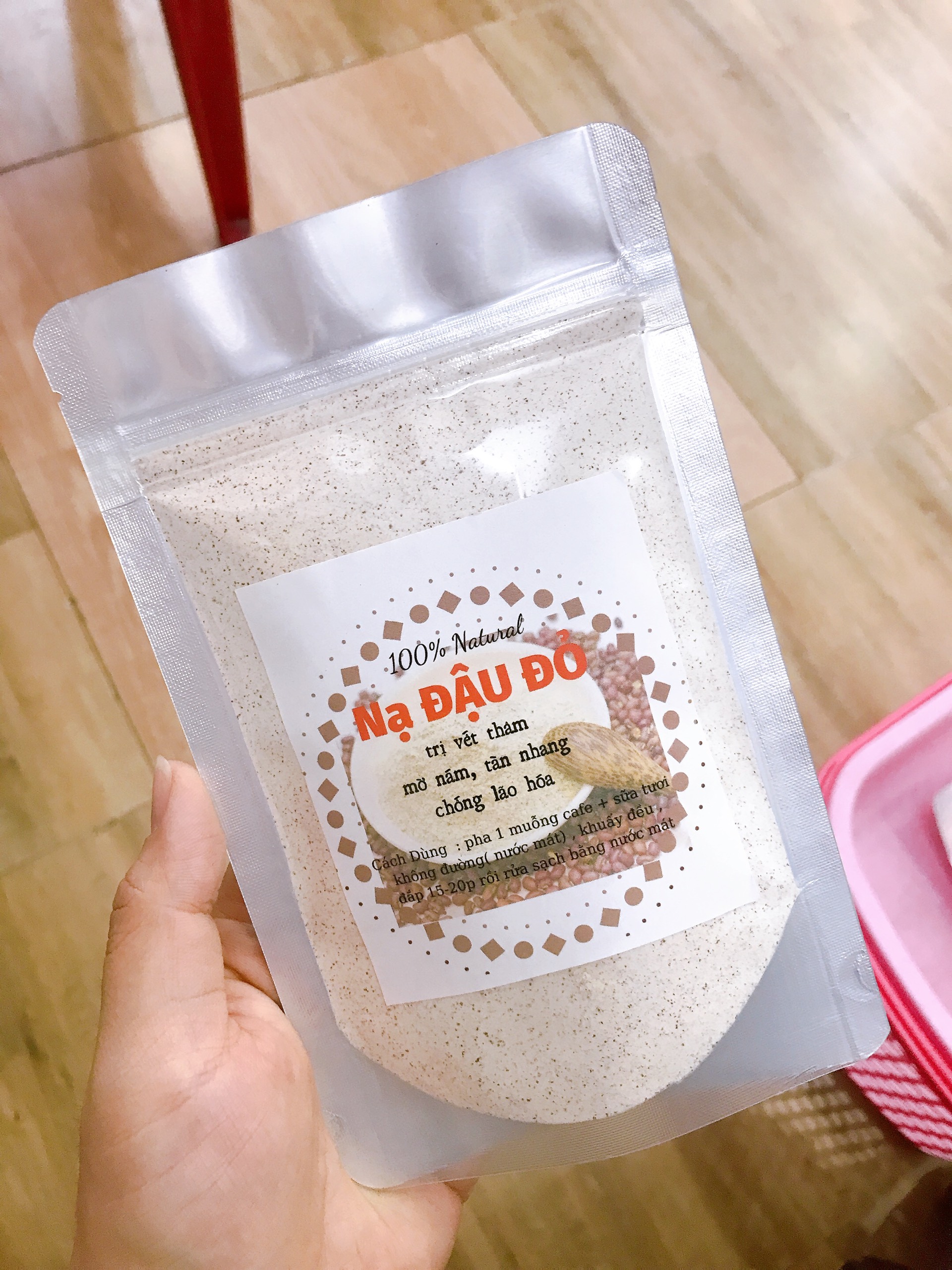 Bột mặt nạ đậu đỏ trắng da