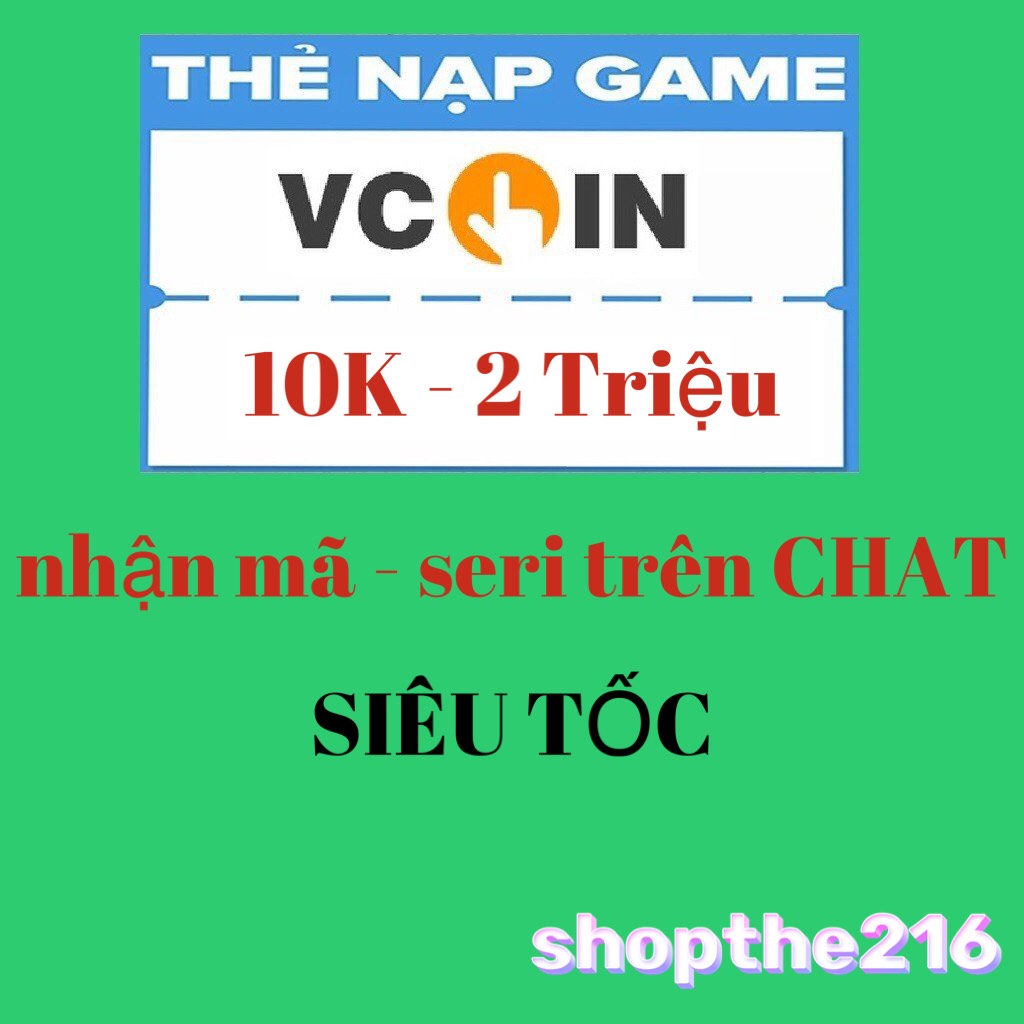 Mã thẻ VCOIN 100K. - thời gian xử lý dưới 5 phút