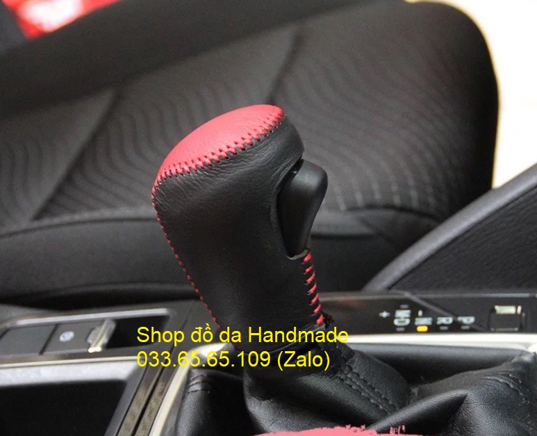 Bọc da cần số & phanh tay Mazda BT 50, BT50 số tự động